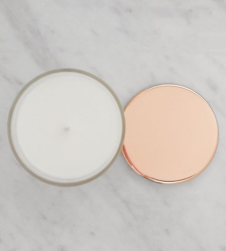 Aromaterapiljus med Rosengeranium och Veke-trimmer – Presentset