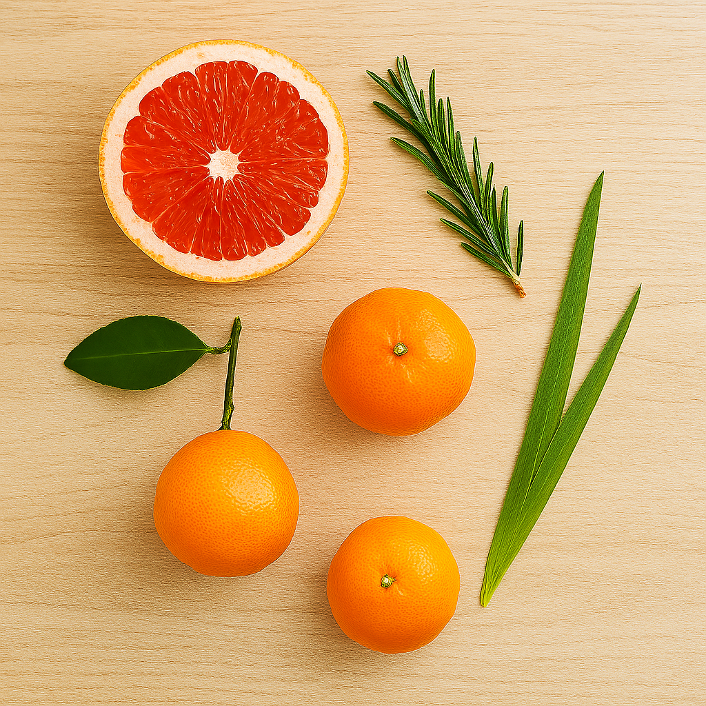 Doftpinnar - Grapefrukt, Mandarin, Rosmarin & Vetiver