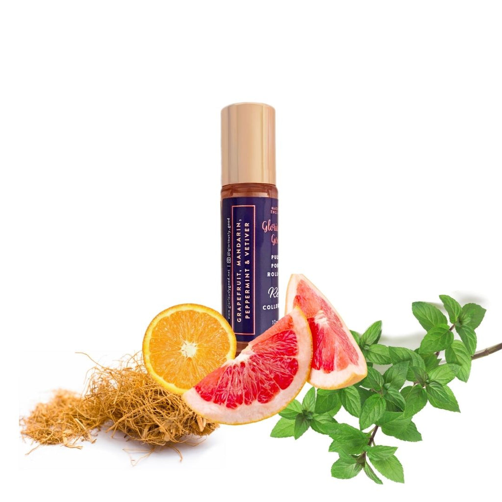 Grapefruit, Mandarin, Pepparmint & Vetiver – Pulse Point Roll-on Oil (10 ml)